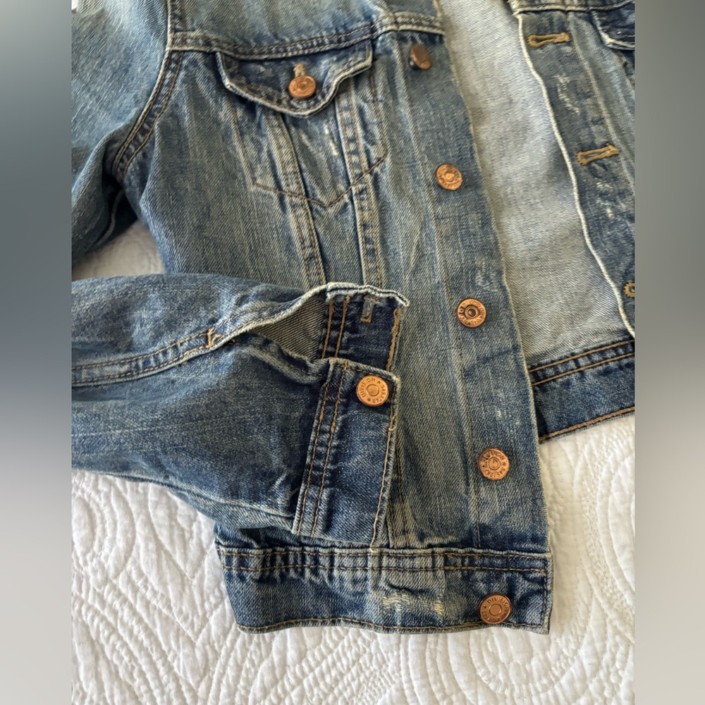 H&M Divide Jean jacket. . small size 100%cotton - Picture 13 of 13